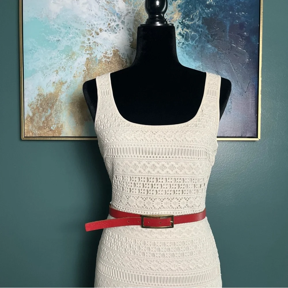 Urban Outfitters Skinny Belt with Brass Rectangle Buckle - Picture 10 of 11